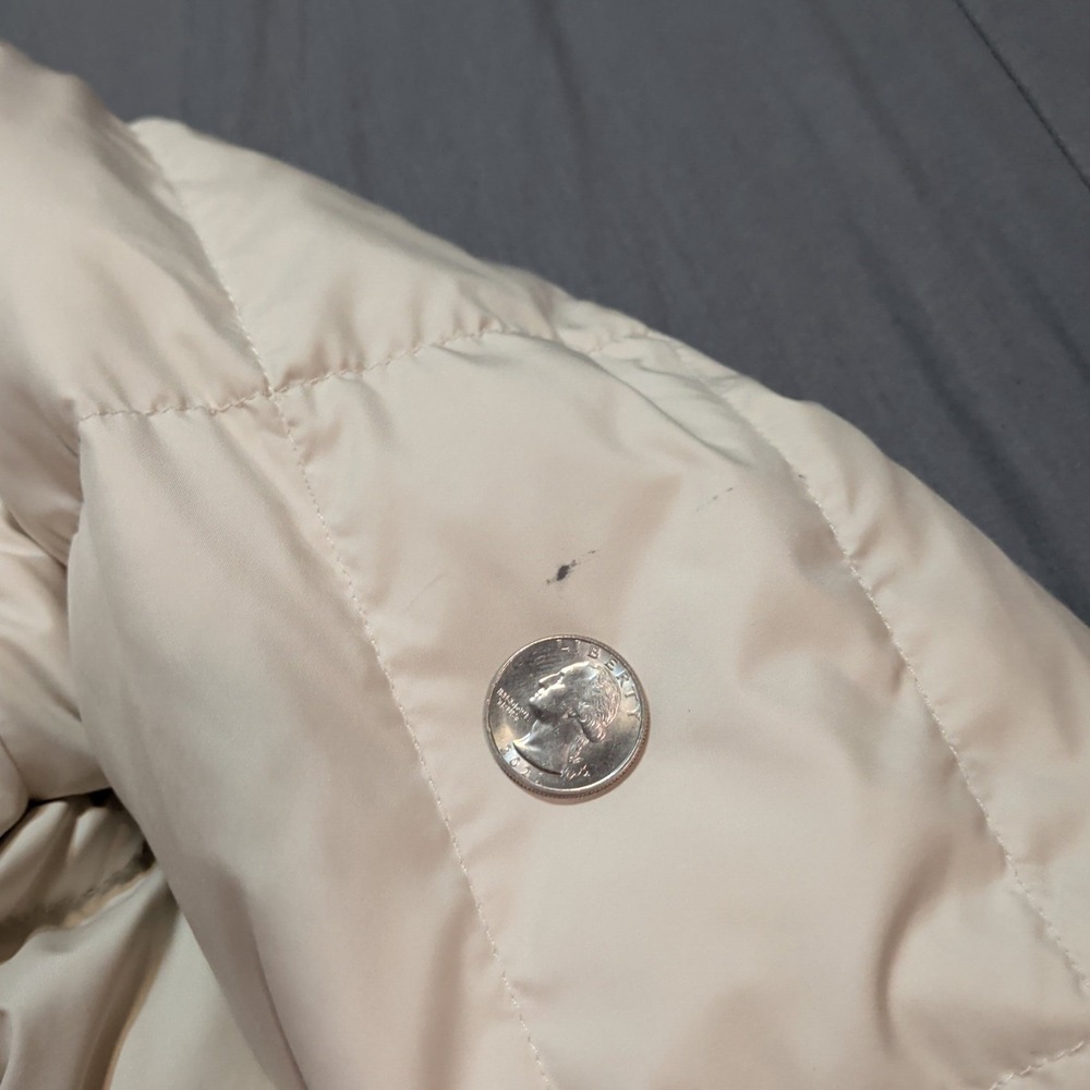 The North Face Metropolis 550 Down Parka Jacket Womens Size M White Long Quilted - Picture 8 of 15